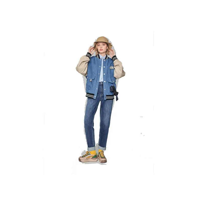 Lee Baseball Jacket Unisex Blue-4