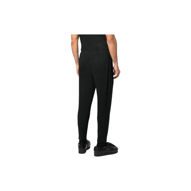 Homme Plissé Issey Miyake Casual Pants Men Black-1