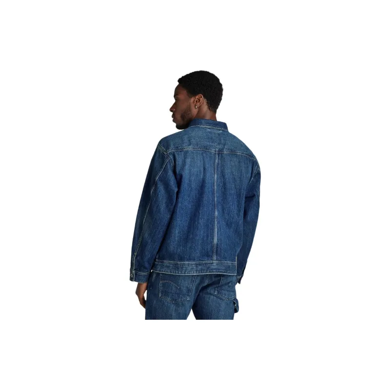 G STAR RAW Denim Jacket Men's Dark Blue-1