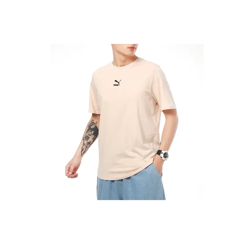 PUMA T Shirts Men Flesh Pink-4