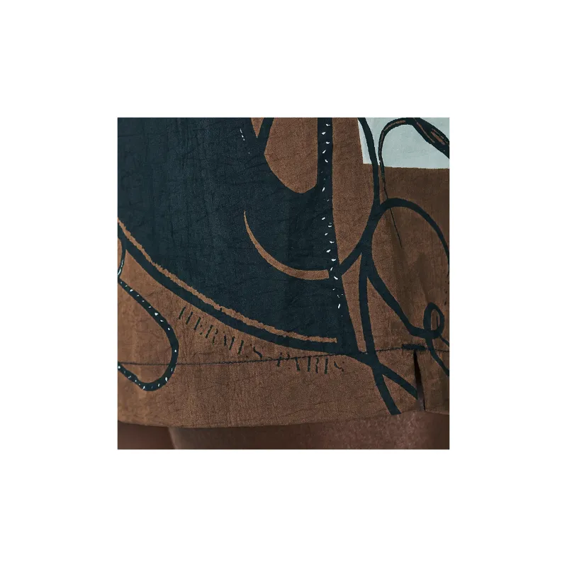 HERMES FW23 Casual Shorts Men's Cigar Gray-4