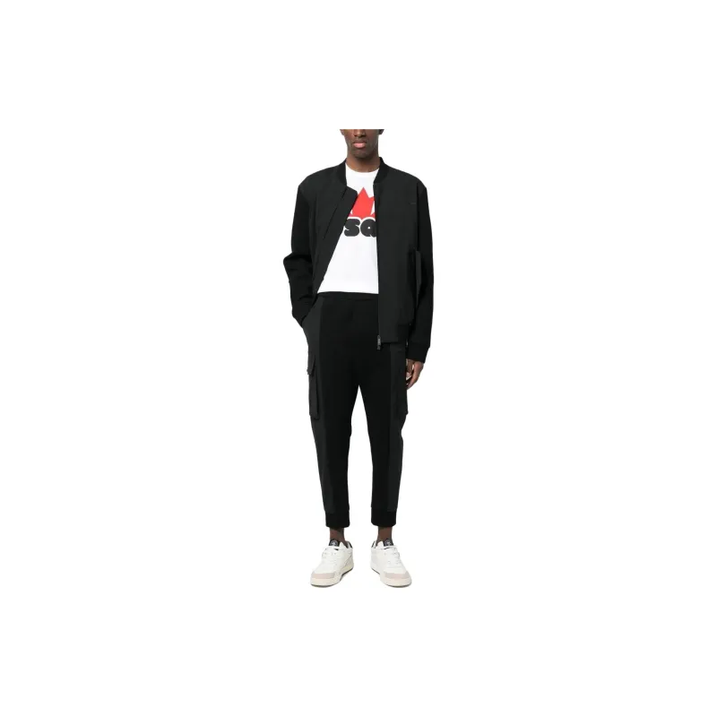 DSQUARED 2 Logo Detailed Cropped Cargo Track Pants-1