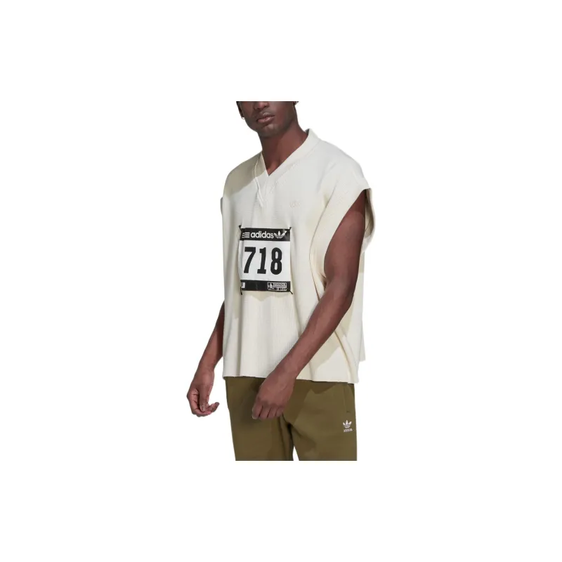 Adidas Originals Blue Version Collection Tank Top Men's Pink White-1