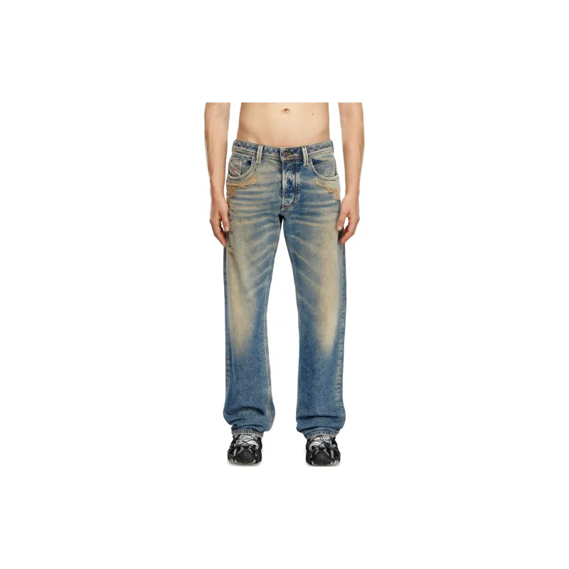 DIESEL 1985 Larkee Distressed Straight Jeans-2