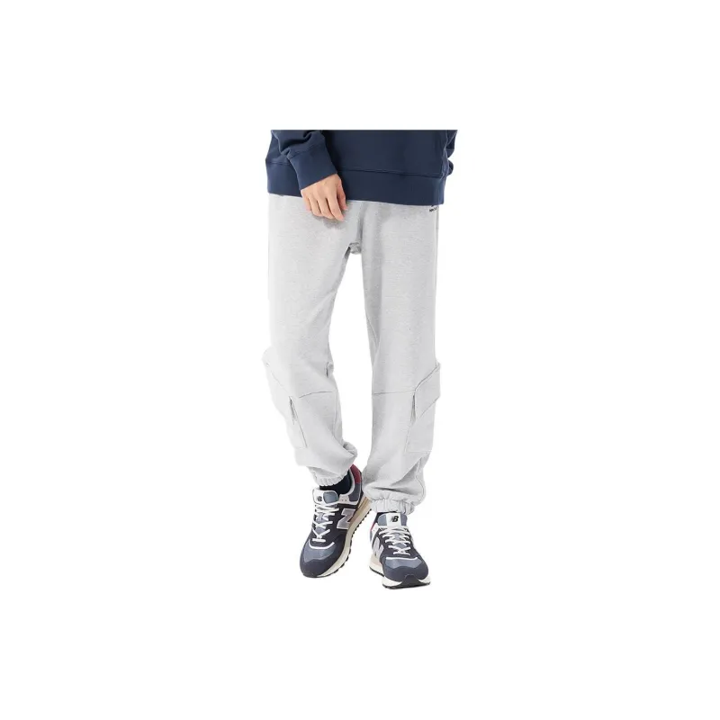New Balance Sports Long Pants Knitted Sweatpants Men's Gray-3