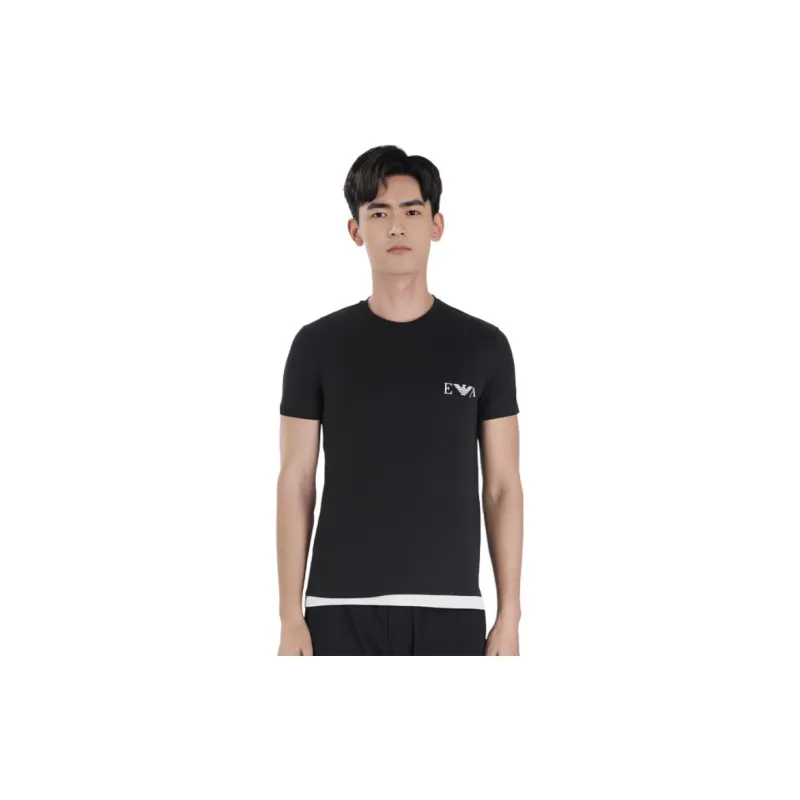 EMPORIO ARMANI SS23 T Shirt Men's 2 Pack Black-6