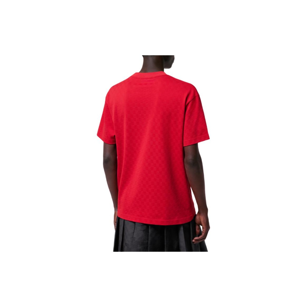LOUIS VUITTON Cotton Pique T-Shirt With Embroidered Lv Patch