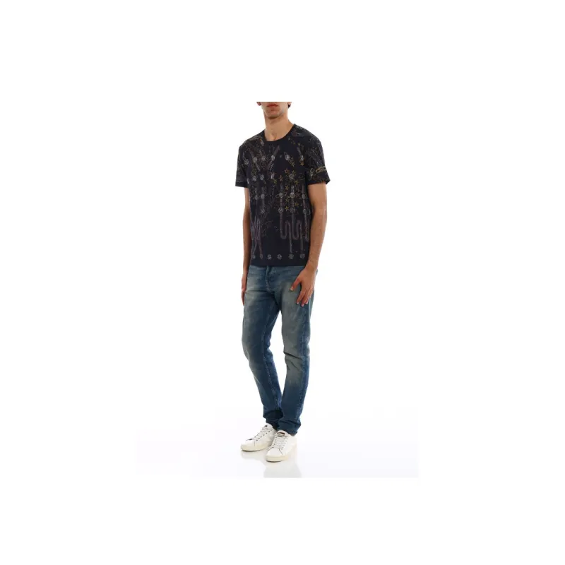 Valentino T Shirt Men's Dark Blue-2