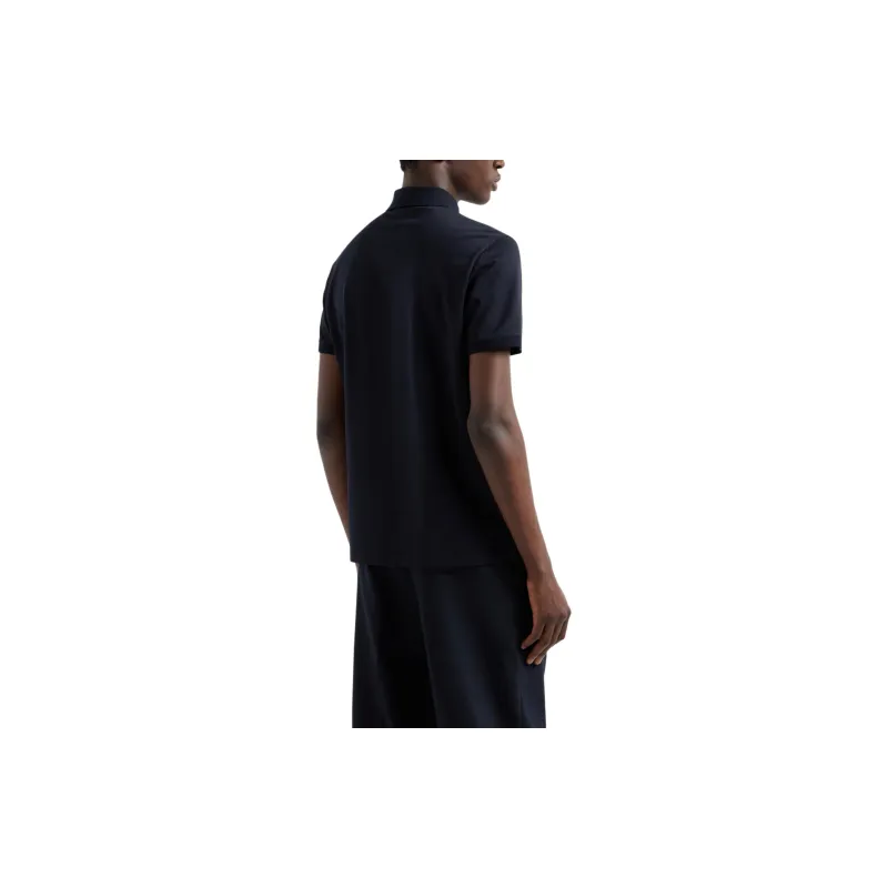 EMPORIO ARMANI 3D effect Embossed Jacquard Jersey Polo Shirt-2