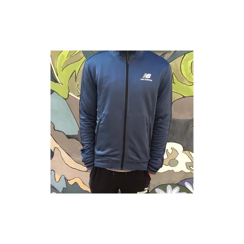 New Balance Jackets Men Navy Blue-2