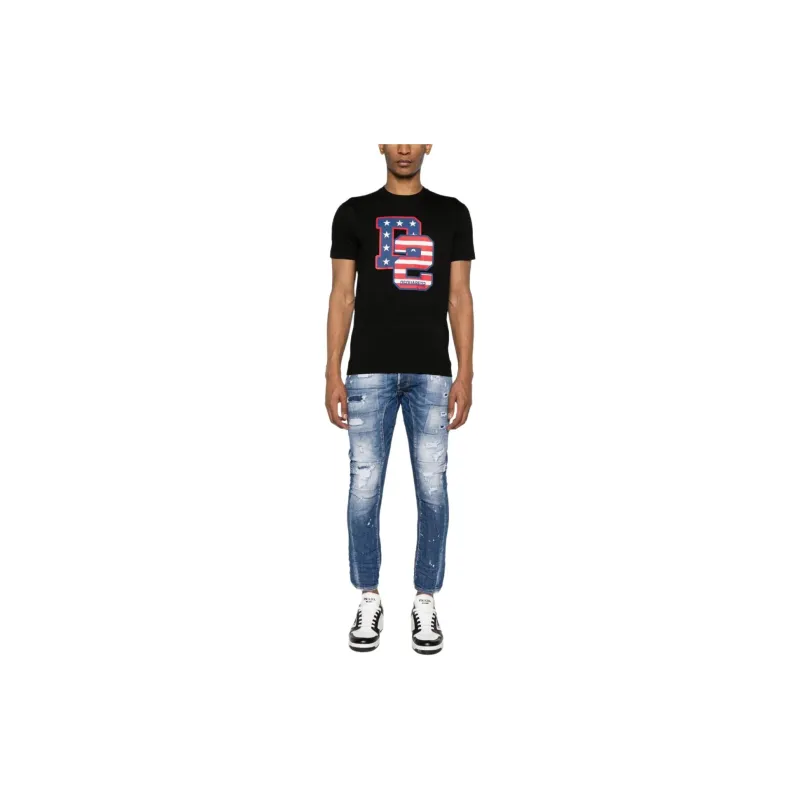 DSQUARED 2 Distressed Tidy Biker Jeans-3
