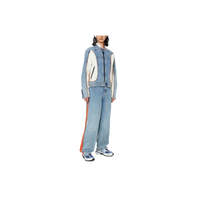 DIESEL Jackets Men Light Blue-3