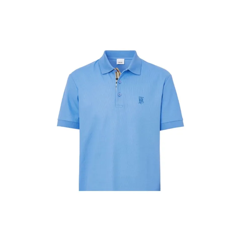Burberry Polo Shirt Men's Sky Blue-5
