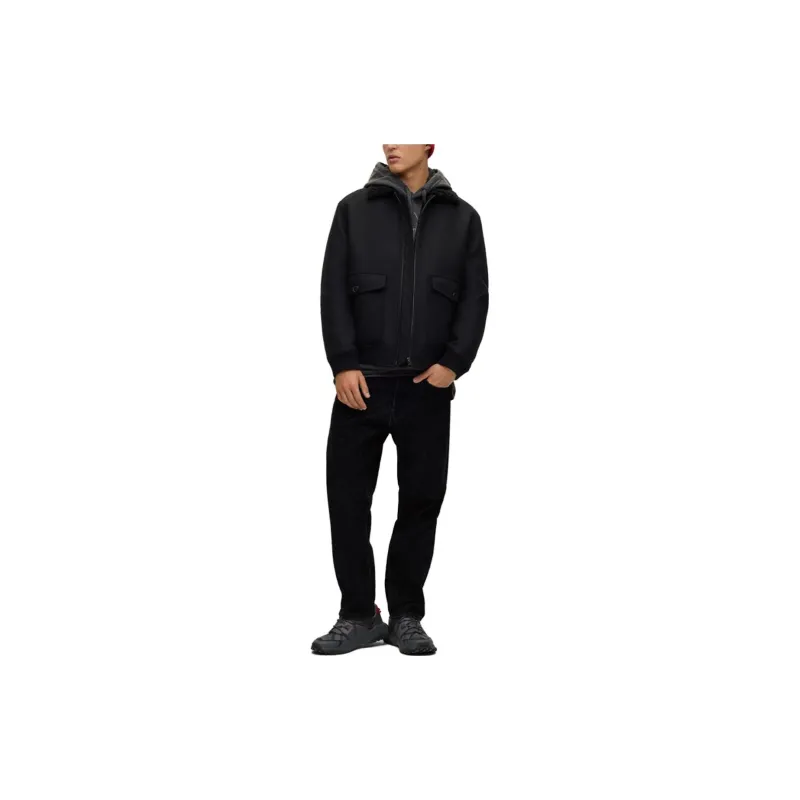 HUGO BOSS FW23 Jackets Coats Men's Black-1