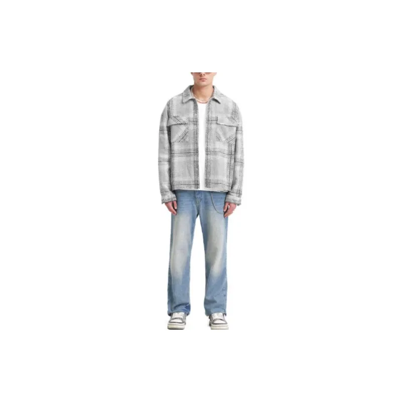 REPRESENT Represent Flannel Shirt Shirt Men's Gray-2