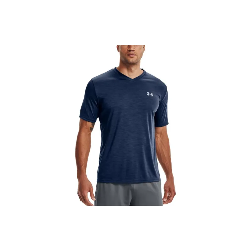 Under Armour Velocity T Shirts Men Navy Blue-1