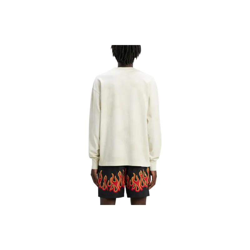 PALM ANGELS Burning Logo Classic Longsleeve T shirt-1