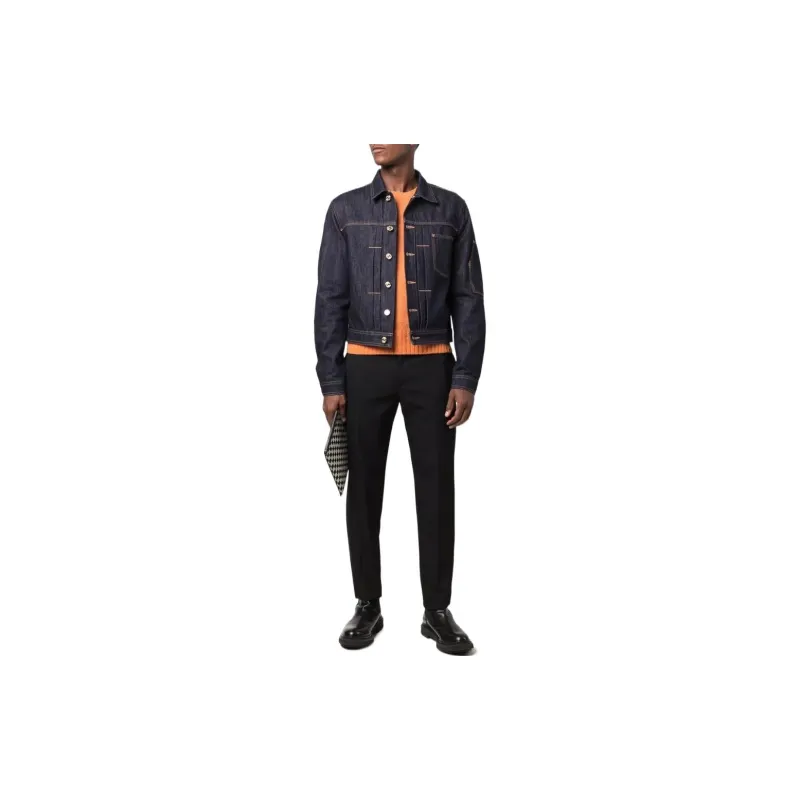 VERSACE VERSACE Denim Jacket Men's Blue-1