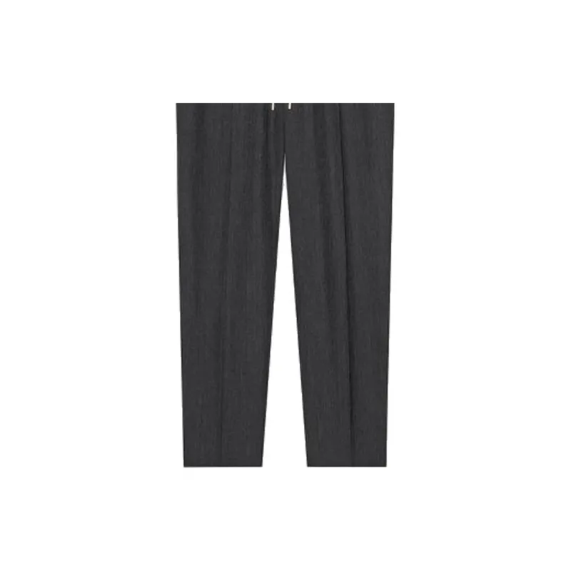GUCCI Knitted Sweatpants Men Dark Gray-5