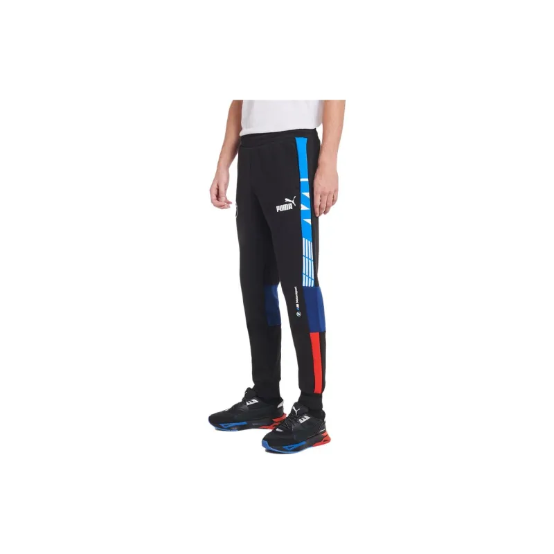 PUMA BMW Knitted Sports Pants Men's Black-4