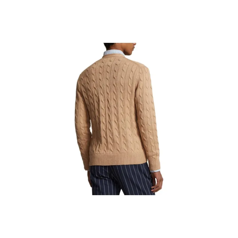 Polo Ralph Lauren Pony Embroidered Cable Knitted Cardigan-2