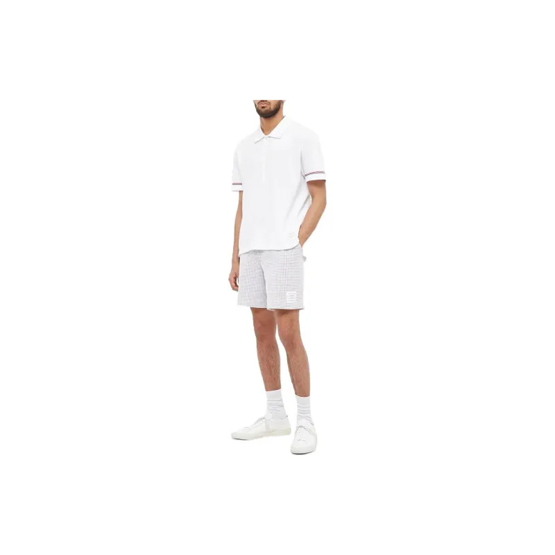 THOM BROWNE Logo Patch Drawstring Shorts-2