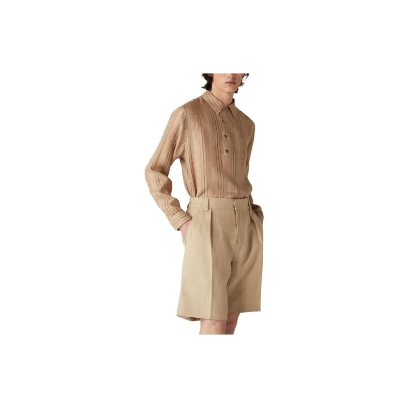 Loro Piana SS24 Shirt Men's Ginseng Light Yellow-3