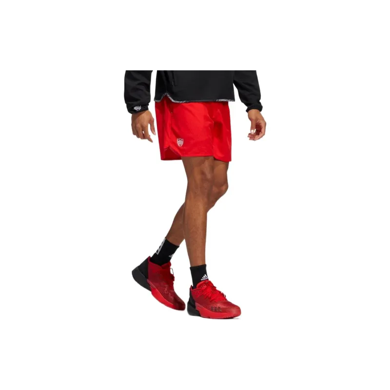 Adidas Basketball Shorts Men Red-3