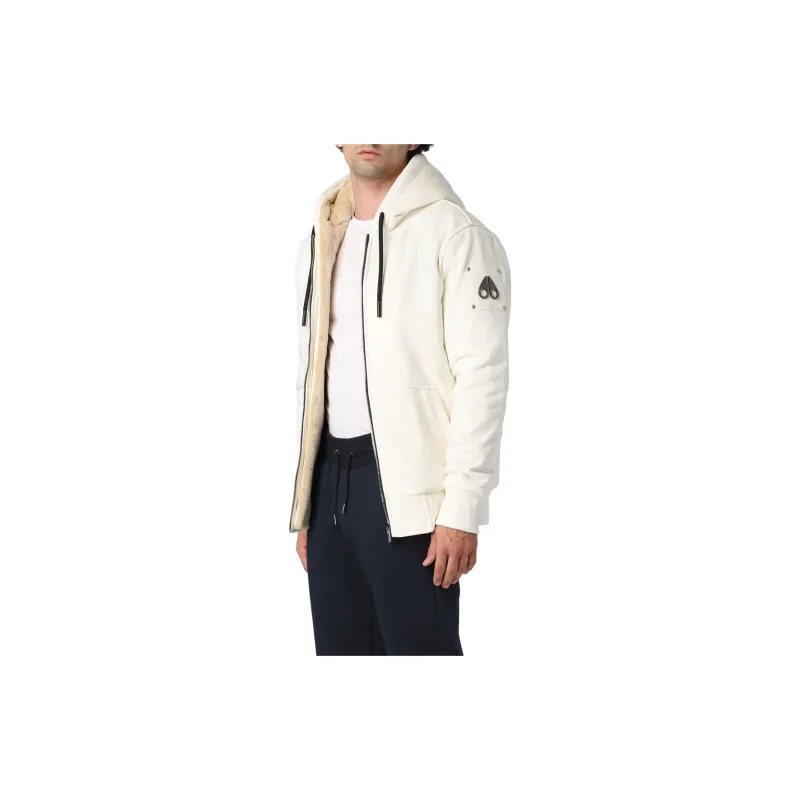 Moose Knuckles Logo Plaque Drawstring Zipped Hoodie-4