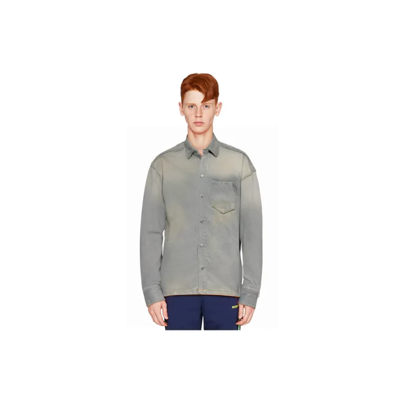 AMIPARIS Buttoned Cotton Shirt Jacket-1