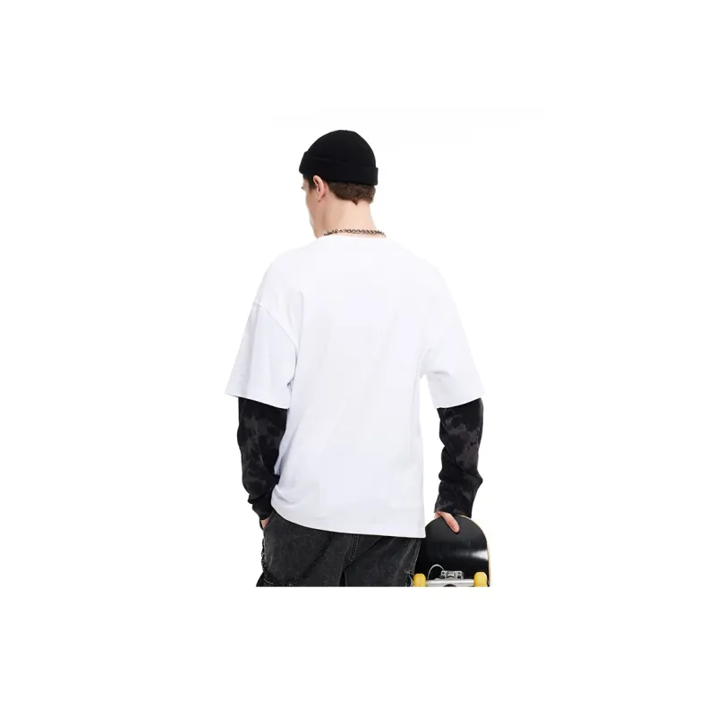 Zoo York Crew Neck Loose Fit Mock Two Piece Sweatshirt Fall Unisex-3
