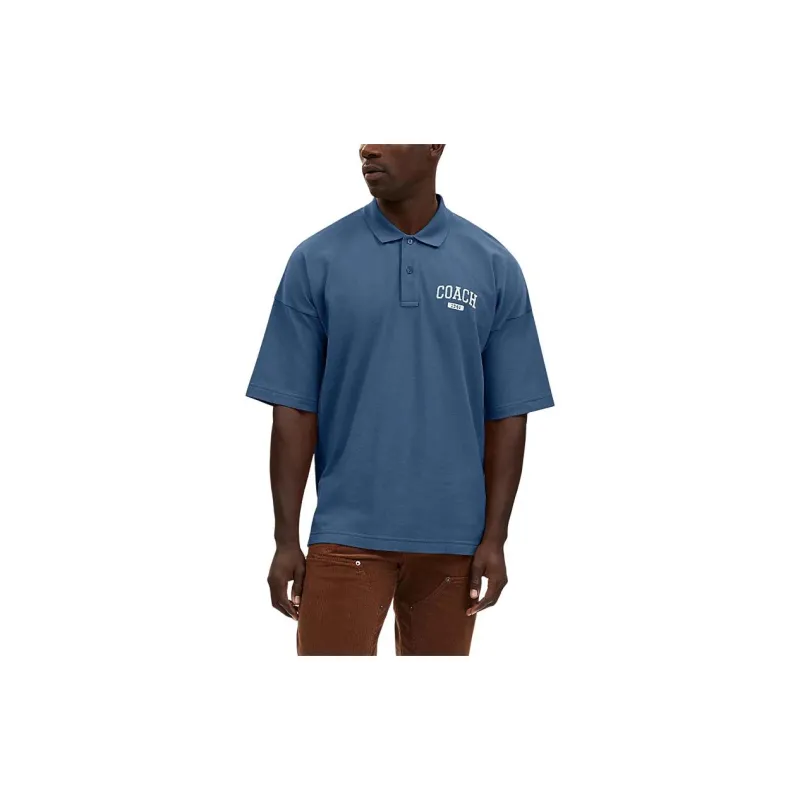 COACH SS24 Polo Shirt Men's Navy-1