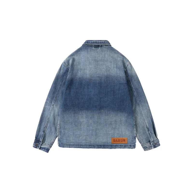 SANTASTIC Denim Jacket Men's Blue-1