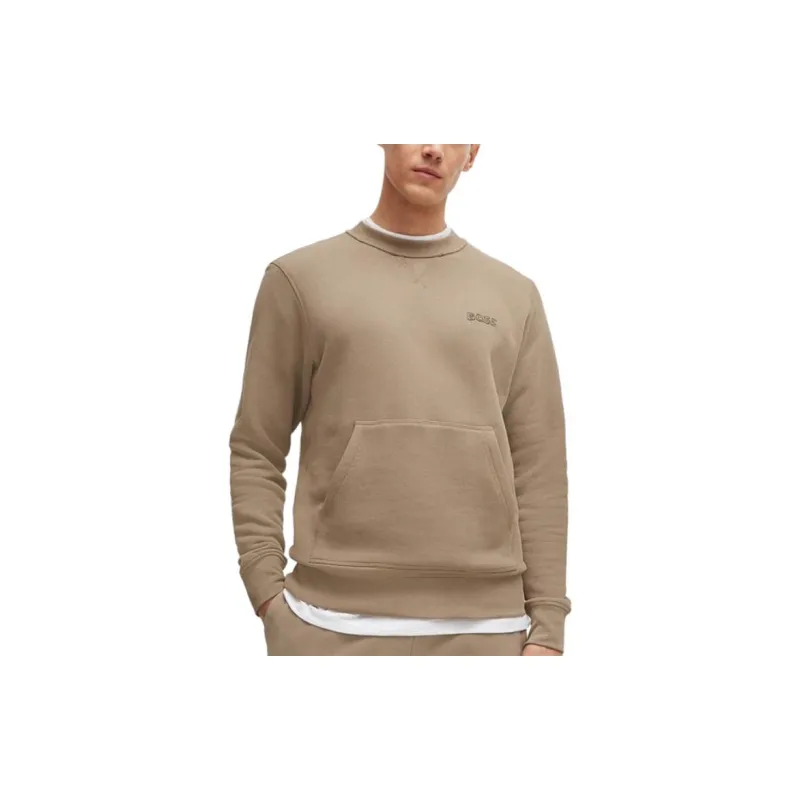 HUGO BOSS Logo embroidered Cotton Sweatshirt-1
