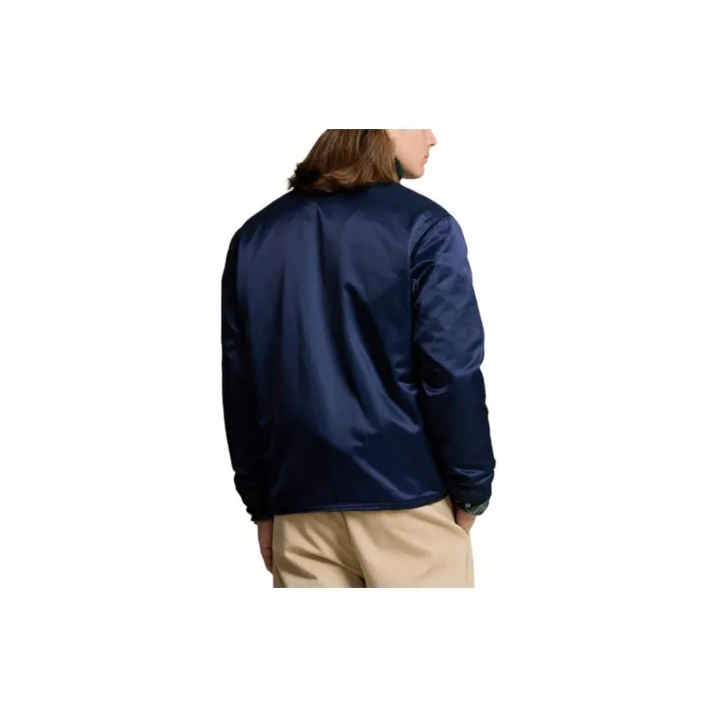 Polo Ralph Lauren Logo appliqué Satin Bomber Jacket-5