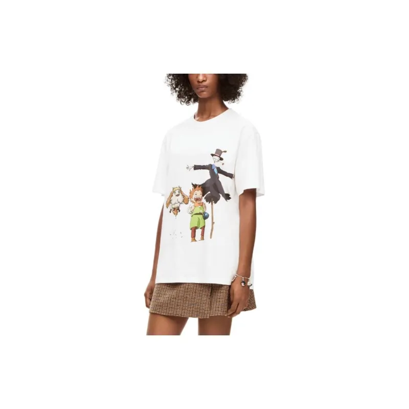 LOEWE x HAERDEYIDONGCHENGBAO,LIANMINGKUAN SS23 T Shirt Unisex White-4