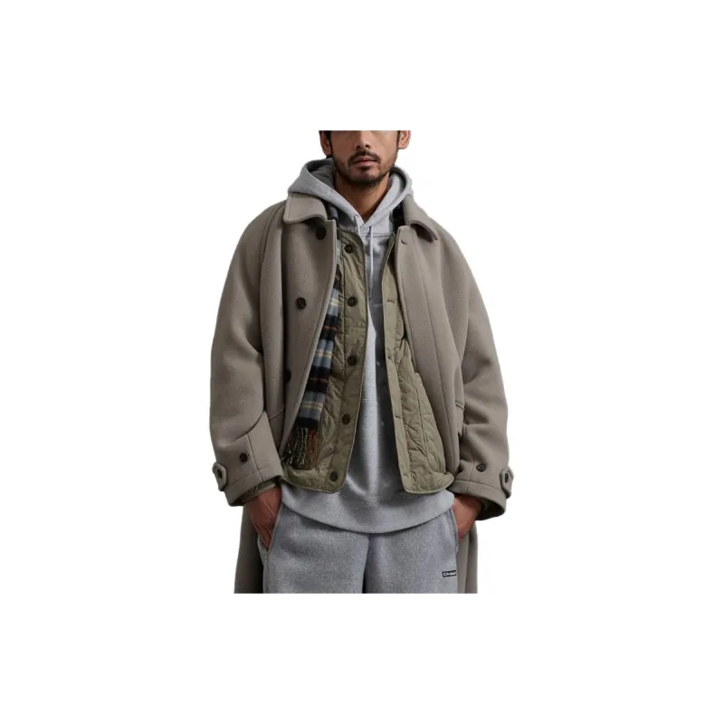 COVERNAT Coats Unisex Beige-2
