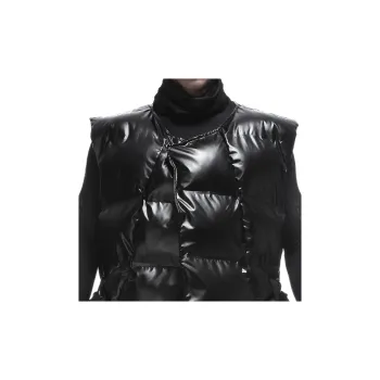 NORVINCY Mid Length Cycling Loose Fit Without Hood Puffer Jacket Winter Unisex