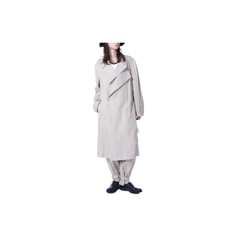 Yohji Yamamoto Coats Unisex Light Brown-4