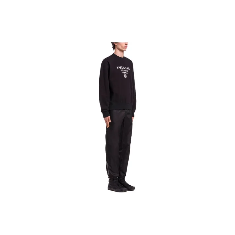 PRADA Sweatshirts Men Black-4