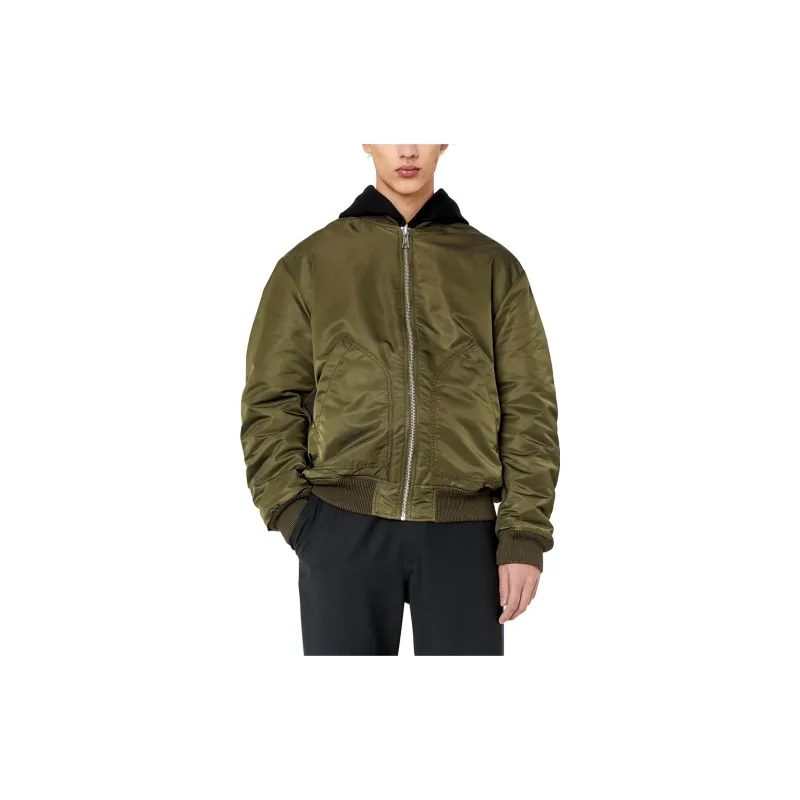 DIESEL Jackets Men Olive Green-2