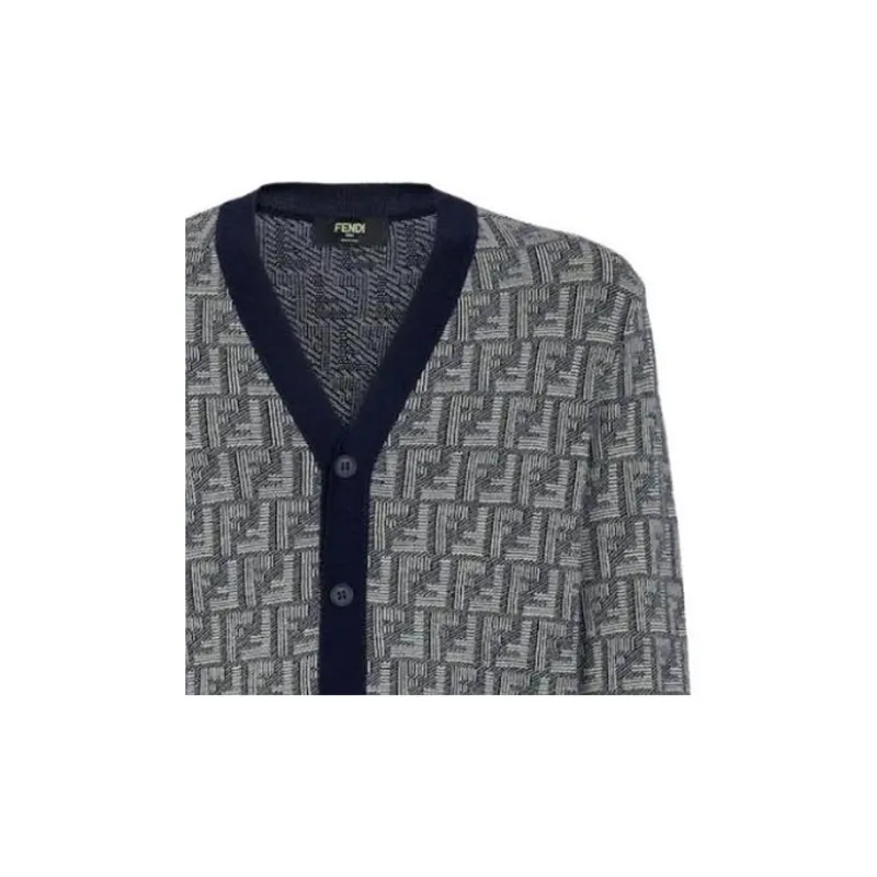 FENDI Knitwear Men Blue-5