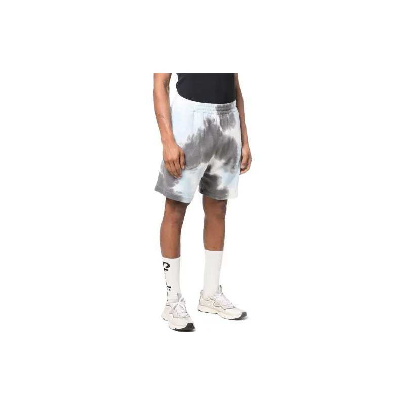 MSGM Tie Dyed Elastic Waist Shorts-2