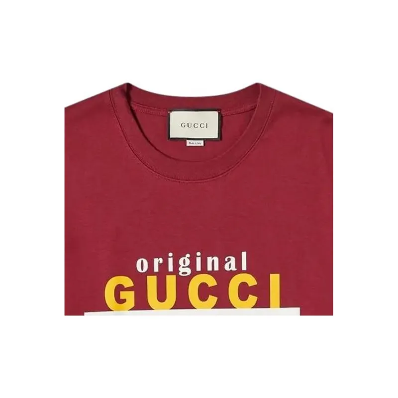 GUCCI T-Shirts Men Red-4