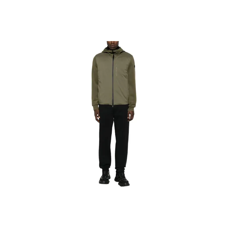 Moncler Logo print Reflective Bomber Jacket-3