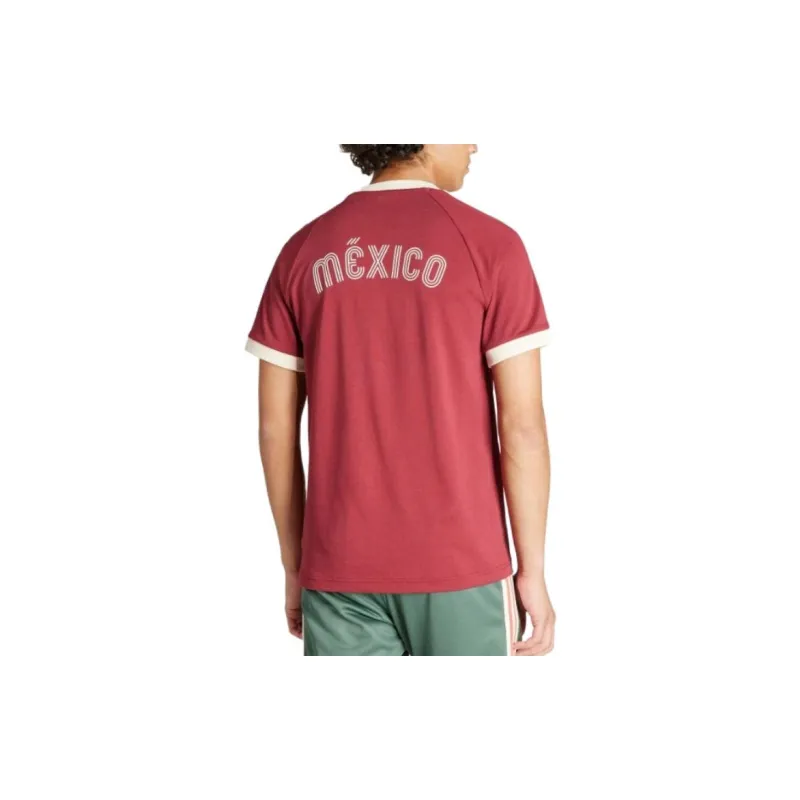 adidas originals Mexico Adicolor 3-Stripes Tee Burgundy-2