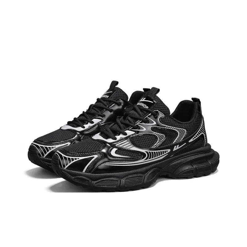 Warrior Abrasion Resistant Height Increasing Low Top Casual Running Shoes Men's-16