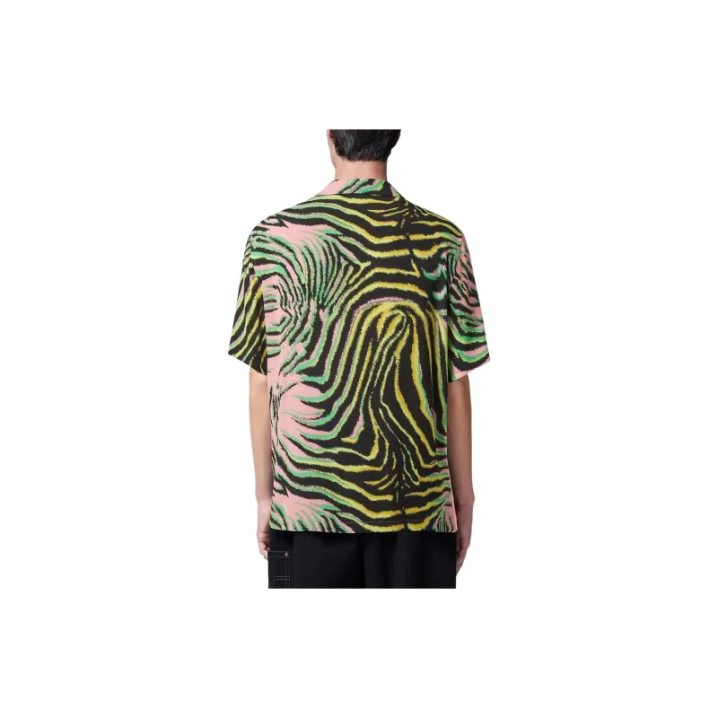 VERSACE FW23 Wildflower West Tiger Shirt Shirt Men's Multicolor-3