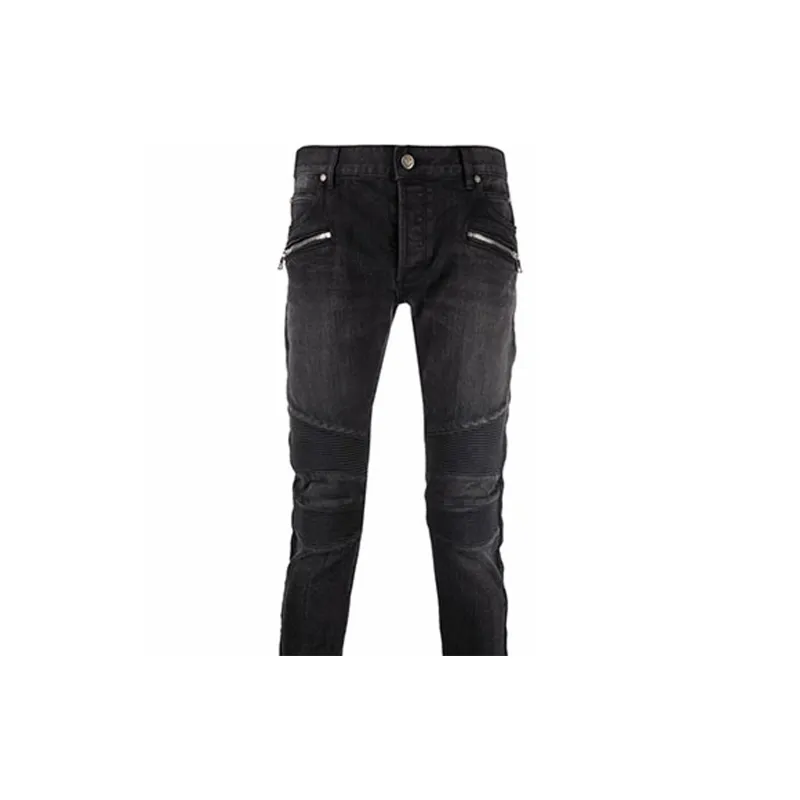 BALMAIN Ribbed Panels Slim fit Jeans-3