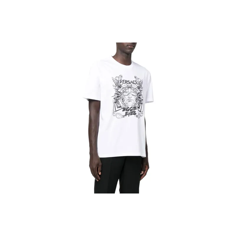 VERSACE Medusa Head-Printed Crewneck T-Shirt-5